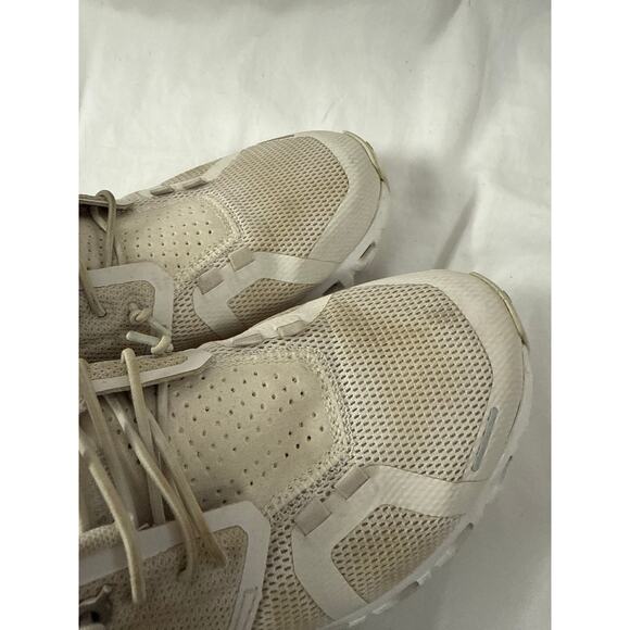 On Cloud 6 White Gray Lace Sneakers Sz 6/EU37 (as is) GS - Picture 7 of 8